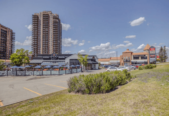 Exterior of Southland Crossing retail centre in southeast Calgary.